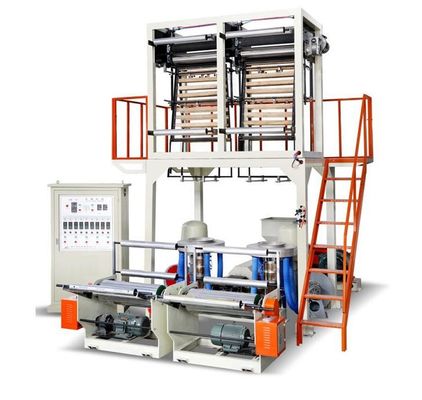 الصين مجموعة آلة نفخ الفيلم ذات المسمار الواحد SJ-60(70) ذات القالب المزدوج المزود